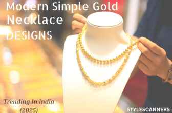 Modern Simple Gold Necklace Designs In India