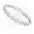 Swarovski Una Angelic Tennis Bracelet with 17 Clear Circle-Cut Crystals & Pavé Detailing, Rhodium Finish – Part of the Angelic Collection