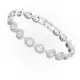 Swarovski Una Angelic Tennis Bracelet with 17 Clear Circle-Cut Crystals & Pavé Detailing, Rhodium Finish – Part of the Angelic Collection