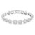 Swarovski Una Angelic Tennis Bracelet with 17 Clear Circle-Cut Crystals & Pavé Detailing, Rhodium Finish – Part of the Angelic Collection